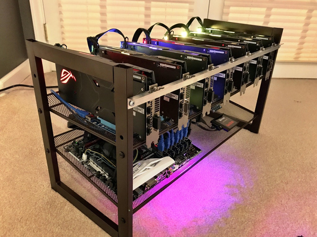 Example of an Ethereum Mining Rig